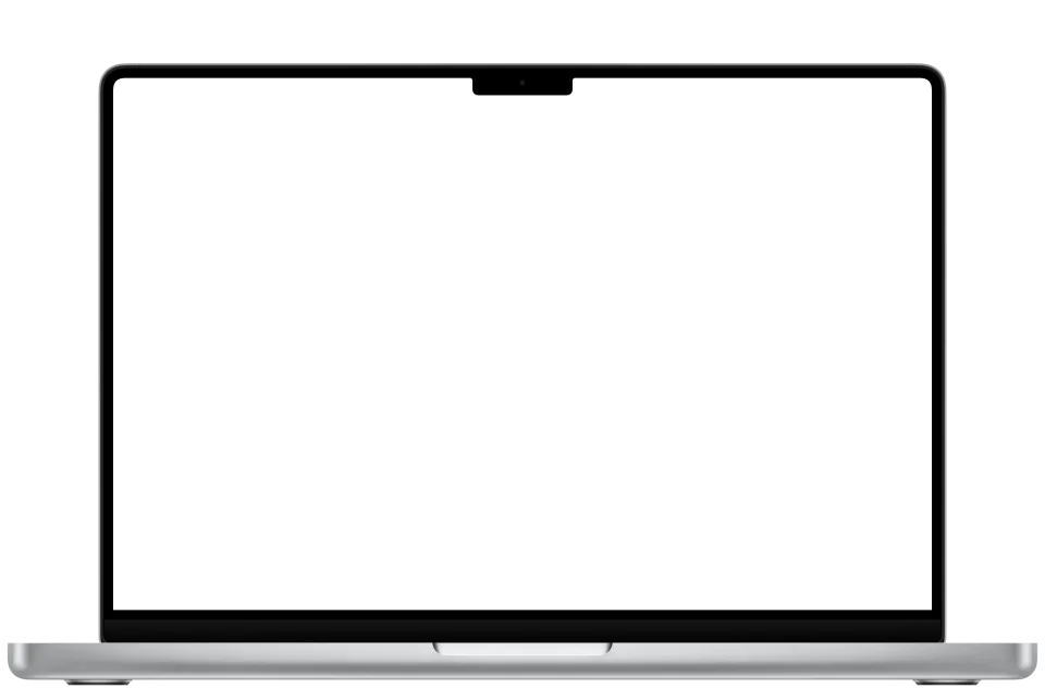Laptop displaying the project.